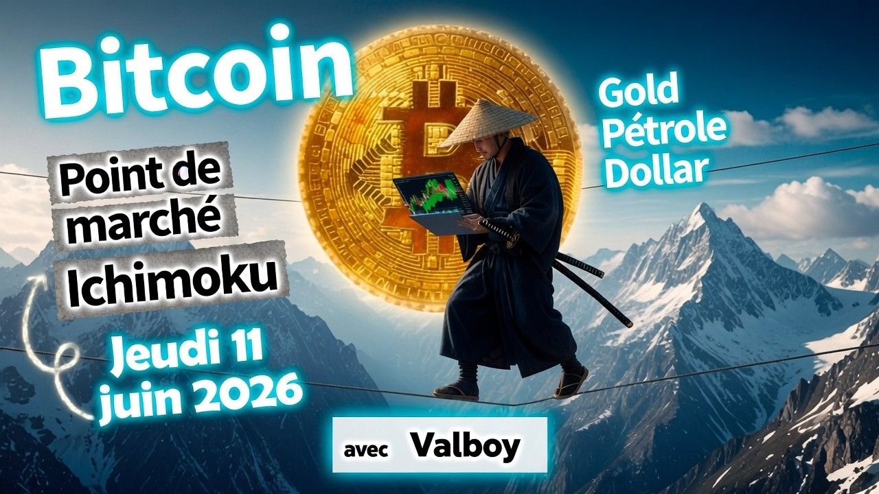 Point de marché ce jeudi 11 juin2026 du Bitcoin, le Gold, pétrole et $