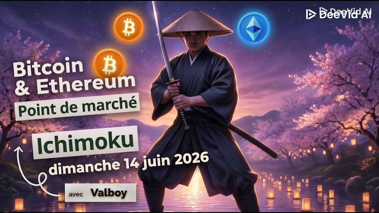 Rapide mise à jour ce Dimanche 14 Juin du Bitcoin et Eth.