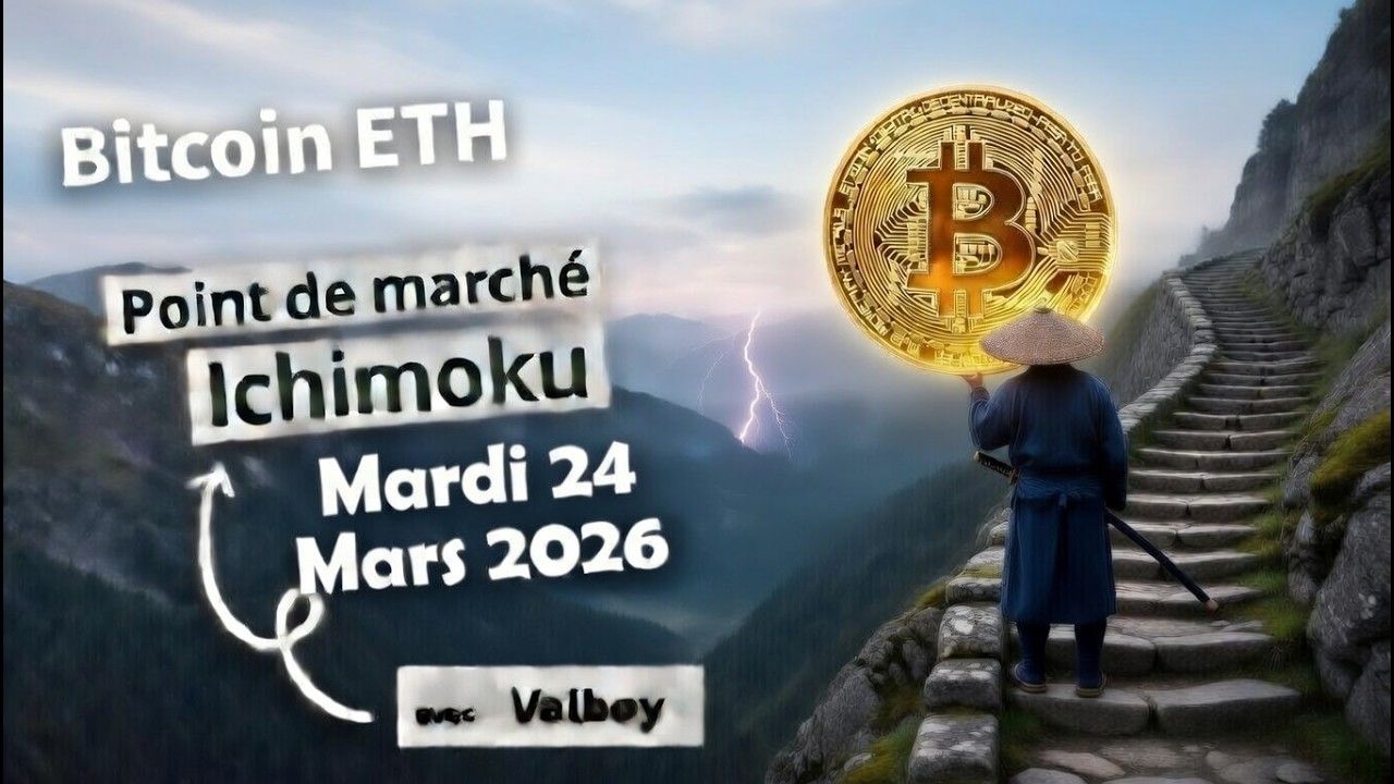Mardi 24 Mars ,Point Marché Bitcoin & Eth  :Le Temps est Compté⏰ pour les Haussiers sur ichimoku!