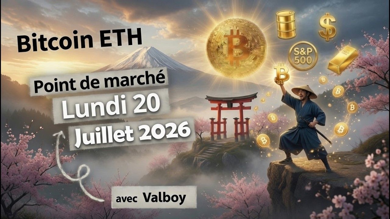 Point de marché ce Lundi 20 juillet: Bitcoin, ETH, Oil, DXY, Gold.